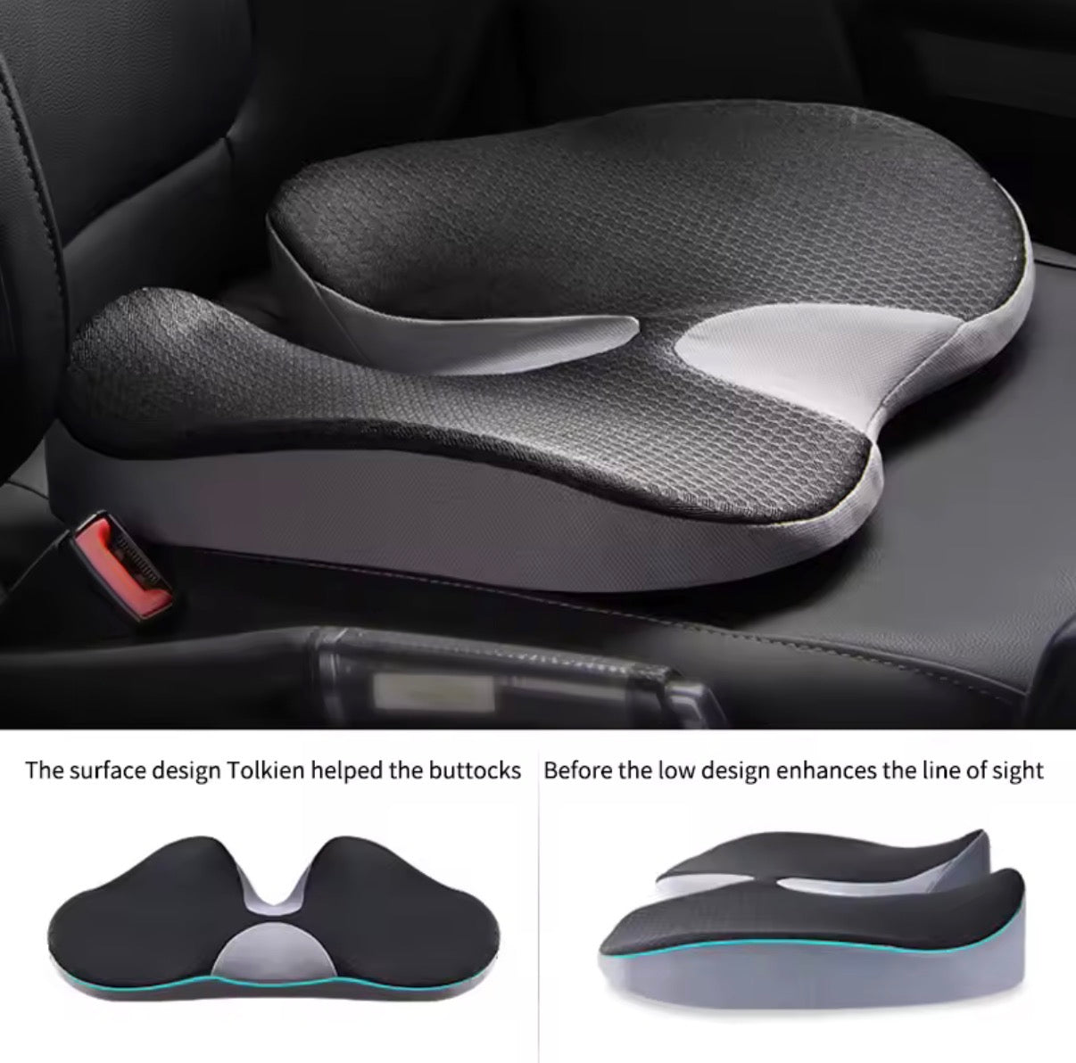 Coussin d'Assise Ergonomique à Mémoire de Forme