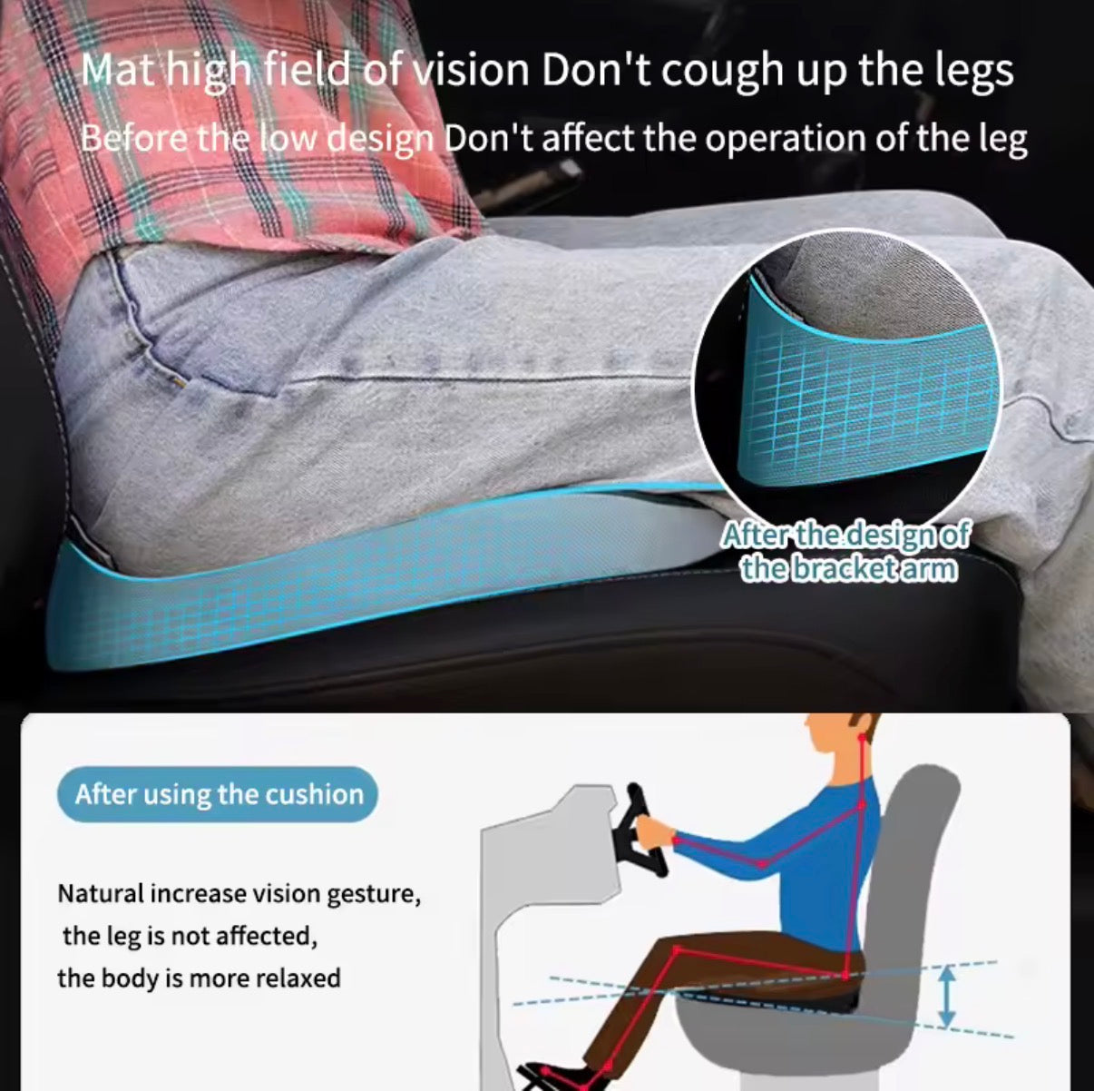 Coussin d'Assise Ergonomique à Mémoire de Forme